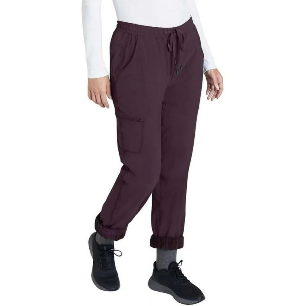 Eddie Bauer Stretch Fleece Lined Polar Pant, Color Purple Size 10